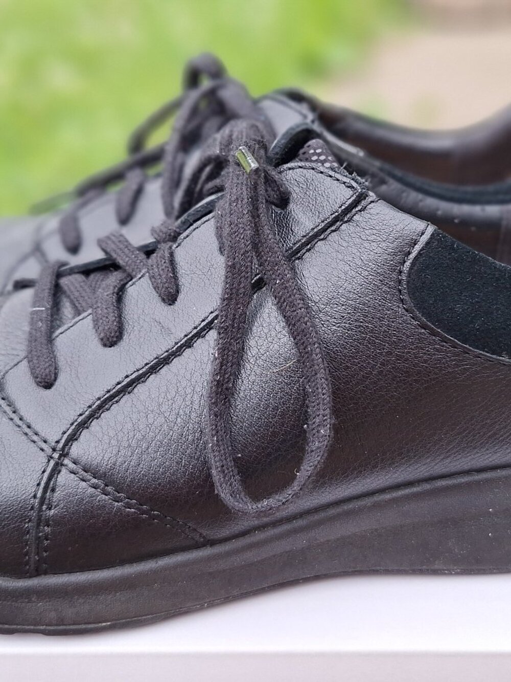 NWT Clarks Unstructured Un Adorn Lace Up Black Leather Women 10M